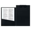 「アスクル バインダー 合皮製クリップファイル A4縦 二つ折り ブラック 黒 10冊  オリジナル」の商品サムネイル画像2枚目