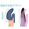 「【天然ゴム背抜き手袋】 「現場のチカラ」 簡易包装ライトグリップ レッド L 1袋（5双入）  オリジナル」の商品サムネイル画像3枚目
