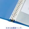 「クリヤーブック 差し替え式 30穴 A4タテ 25ポケット 背幅3.5cm 3冊 ブルー アスクル  オリジナル」の商品サムネイル画像3枚目