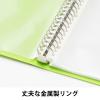 「Matakul 交換式クリアーブック（A4タテ) 背幅35mm グリーン 表紙部分に使用済みクリアホルダーからつくった再生材65％配合 3冊 オリジナル」の商品サムネイル画像4枚目