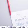 「アスクル　レール式クリアーホルダー　A4タテ　10枚とじ　レッド　10冊　ファイル  オリジナル」の商品サムネイル画像3枚目
