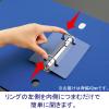 「コクヨ リングファイル スリムスタイル（ワンタッチ開閉リング） A4タテ 丸型2穴 背幅42mm 330枚とじ 緑 フ-URF440NG 1冊」の商品サムネイル画像2枚目
