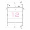 「コクヨ　カラーレーザー＆インクジェット用はかどりラベル　KPC-E112-100N　12面　四辺余白付角丸　1袋（100シート入）」の商品サムネイル画像8枚目