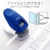 「プラス　針なしホッチキス　ペーパークリンチ　卓上型　12枚とじ　ブルー　青　31210」の商品サムネイル画像7枚目