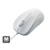 「マウス 有線 3ボタン 光学式 Mサイズ RoHS指令準拠 Chromebook対応認定 ホワイト M-K6URWH/RS エレコム 1個」の商品サムネイル画像1枚目