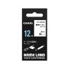 「カシオ CASIO ネームランド テープ 曲面用タイプ 幅12mm 白ラベル 黒文字 5.5m巻 XR-12HMWE」の商品サムネイル画像1枚目