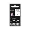 「カシオ CASIO ネームランド テープ 曲面用タイプ 幅9mm 白ラベル 黒文字 5.5m巻 XR-9HMWE」の商品サムネイル画像1枚目