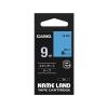 「カシオ CASIO ネームランド テープ スタンダード 幅9mm 青ラベル 黒文字 8m巻 XR-9BU」の商品サムネイル画像1枚目