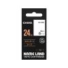 「カシオ CASIO ネームランド テープ スタンダード 幅24mm 白ラベル 黒文字 8m巻 XR-24WE」の商品サムネイル画像1枚目