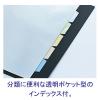 「キングジム　クリアーファイル　カラーベース差し替え式　Ａ４タテ　１０（＋５）ポケット　背幅２５ｍｍ　赤　１３９アカ」の商品サムネイル画像3枚目