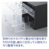 「ナカバヤシ　仕切り対応レターケース　A4　浅型5段　黒　A4ES‐5B」の商品サムネイル画像7枚目