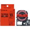「テプラ TEPRA PROテープ スタンダード 幅18mm 赤ラベル(黒文字) SK18R 1個 キングジム」の商品サムネイル画像1枚目