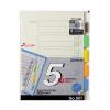 「キングジム カラーインデックス A4タテ 5山タイプ 1冊10組入 907 100組(10組入×10袋)」の商品サムネイル画像2枚目