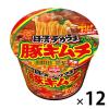 「日清食品 日清デカうま 豚キムチ カップ麺大盛 カップラーメン 12食」の商品サムネイル画像1枚目