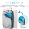 「インナーケース パソコンバッグ 撥水加工 〜13.3インチ 取っ手付 オフトコ グレー BM-IBOF13GY エレコム 1個」の商品サムネイル画像5枚目
