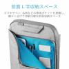 「インナーケース パソコンバッグ 撥水加工 〜13.3インチ 取っ手付 オフトコ グレー BM-IBOF13GY エレコム 1個」の商品サムネイル画像6枚目