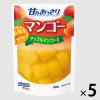 「はごろもフーズ 甘みあっさりマンゴー（パウチ） 180g 1セット（5個）」の商品サムネイル画像1枚目