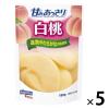 「パウチ 甘みあっさり 白桃 180g 1セット（5個） はごろもフーズ」の商品サムネイル画像1枚目