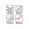 「【アウトレット】ヤマト Chigiru note テキスタイルミックス オレンジ CHN-102 1パック（3柄×3シート）　ふせん」の商品サムネイル画像4枚目