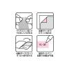 「【アウトレット】ヤマト Chigiru note テキスタイルミックス オレンジ CHN-102 1パック（3柄×3シート）　ふせん」の商品サムネイル画像4枚目