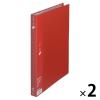 「プラス スーパーエコノミークリアーファイル A4タテ 40ポケット レッド 赤 固定式 FC-124EL 88432 2冊」の商品サムネイル画像1枚目