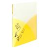 「プラス クリアーファイル パスティ A4タテ 20ポケット 限定バーバパパ柄 バーバズー/レモンイエロー 黄色 固定式 FC-270P 2冊」の商品サムネイル画像2枚目