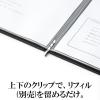 「アスクル メニューブック表紙 A4 合皮製 メニューファイル 黒 2冊  オリジナル」の商品サムネイル画像5枚目