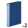 「マルマン バインダー A4 ダブロックファイル 背幅38mm ブルー F948RS-02 2冊」の商品サムネイル画像1枚目