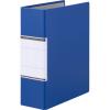 「アスクル パイプ式ファイル A4タテ 両開き とじ厚80mm 背幅96mm ブルー 青 3冊 ユーロスタイル  オリジナル」の商品サムネイル画像2枚目