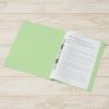 「プラス フラットファイル厚とじ A4タテ 樹脂製とじ具 グリーン 緑 30冊 No.021NW」の商品サムネイル画像4枚目