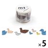「カモ井加工紙 マスキングテープ mt ミナペルホネン follow 鳥 幅35mm MTMINA43 5巻」の商品サムネイル画像1枚目