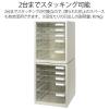 「プラス レターケース A4タテ 浅型3段深型2段 仕切り板付き ホワイト 白 引き出し 16118」の商品サムネイル画像4枚目