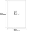 「エコ マグネットシート 300×200mm 白 MS-430-W ソニック」の商品サムネイル画像2枚目