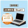 「アスカ ポータブルデスク DSK03 引き出し付 持ち手付 机上台 幅400ｍｍ 1台」の商品サムネイル画像7枚目