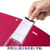 「アスクル リングファイル A4タテ D型4穴 背幅41mm レッド 赤 ユーロスタイル  オリジナル」の商品サムネイル画像4枚目