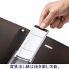 「アスクル リングファイル A4タテ D型4穴 背幅41mm クリアブラック 黒 ユーロスタイル  オリジナル」の商品サムネイル画像4枚目