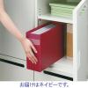 「キングジム ファイバリッツ ボックスファイル（透明） Ａ４ 背幅１１１ｍｍ ネイビー ＦＶ４９０３Ｔネイ」の商品サムネイル画像4枚目