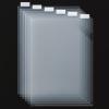 アスクル クリアーホルダー A4 12枚（6枚×2組） 山ずれ6山アッパーインデックス付 ファイル オリジナル