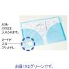 「アスクル インデックス付き見開きカラークリアーホルダー グリーン 79390 1袋(10冊入) オリジナル」の商品サムネイル画像3枚目
