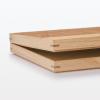 「無印良品 木製 角型トレー 約幅27×奥行19×高さ2cm 2個 良品計画」の商品サムネイル画像5枚目