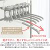 「洗濯ハンガー アルミのびのび6連ハンガー グレー 1個 ロハコ（LOHACO） オリジナル」の商品サムネイル画像4枚目