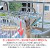 「洗濯ハンガー 52ピンチ 引っ張るだけで洗濯物がまとめて取り込める 横もちアルミハンガー グレー LOHACO オリジナル」の商品サムネイル画像5枚目