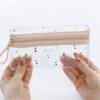 「ラボクリップ ペンケース クリア フラットペンポーチ ブリエ ホワイト B22-BRCP01-WH 勝竜社」の商品サムネイル画像5枚目