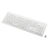 「エレコム ワイヤレスキーボード 無線 （2.4GHz） USB-A 洗える IPX5 白 TK-WS02DMKWH 1個」の商品サムネイル画像1枚目