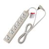 「朝日電器（ELPA）　電源タップ　ランプレスタップ　2P式/6個口/2m/トラッキング防止プラグ/個別スイッチ付/ホワイト　WLS-620EB(W)」の商品サムネイル画像1枚目