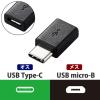 「エレコム スマートフォン用USB変換アダプタ/USB（microBメス）-USB（Cオス）/ブラック MPA-MBFCMADNBK 1個」の商品サムネイル画像1枚目