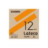 「カシオ CASIO ラテコ 詰替え用テープ 幅12mm オレンジラベル 黒文字 8m巻 XB-12EO」の商品サムネイル画像2枚目