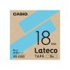 「カシオ CASIO ラテコ 詰替え用テープ 幅18mm 水色ラベル 黒文字 8m巻 XB-18SB」の商品サムネイル画像2枚目