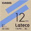 「カシオ CASIO ラテコ 詰替え用テープ 幅12mm 青ラベル 黒文字 8m巻 XB-12BU」の商品サムネイル画像2枚目