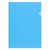 「プラス 高透明カラークリアホルダー A4 ブルー 青 1袋(100枚) ファイル 80161」の商品サムネイル画像1枚目